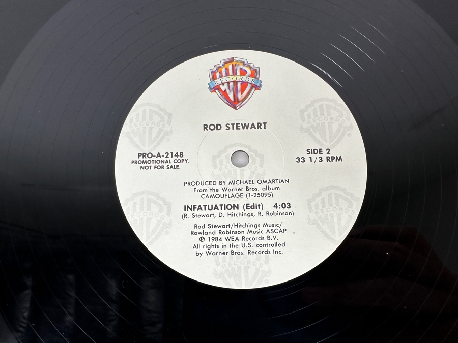 Rod Stewart - Infatuation Warner Bros. Records PRO-A-2148 Vinyl Record 1984 Promo Copy [Photo 6]