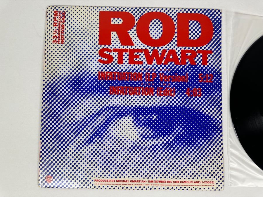 Rod Stewart - Infatuation Warner Bros. Records PRO-A-2148 Vinyl Record 1984 Promo Copy [Photo 2]