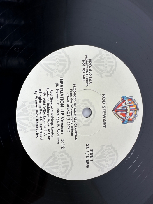 Rod Stewart - Infatuation Warner Bros. Records PRO-A-2148 Vinyl Record 1984 Promo Copy [Photo 7]