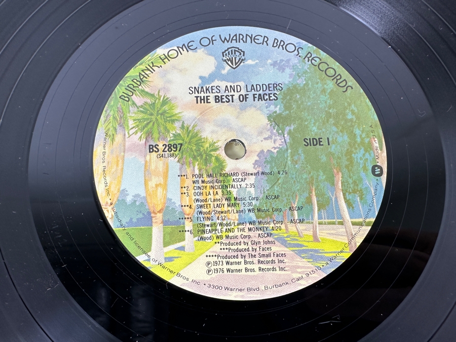 Faces - Snakes and Ladders / The Best of Faces Warner Bros. Records BS 2897 Vinyl Record 1976 [Photo 5]