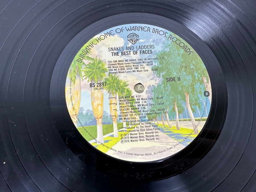 Faces - Snakes and Ladders / The Best of Faces Warner Bros. Records BS 2897 Vinyl Record 1976 [Photo 7]