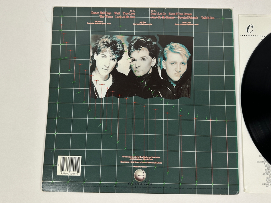 Wang Chung - Points on the Curve Geffen Records GHS 4004 Vinyl Record 1984 Promo Copy [Photo 4]