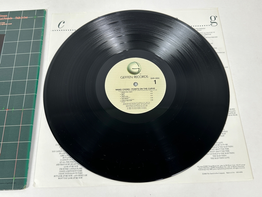 Wang Chung - Points on the Curve Geffen Records GHS 4004 Vinyl Record 1984 Promo Copy [Photo 5]