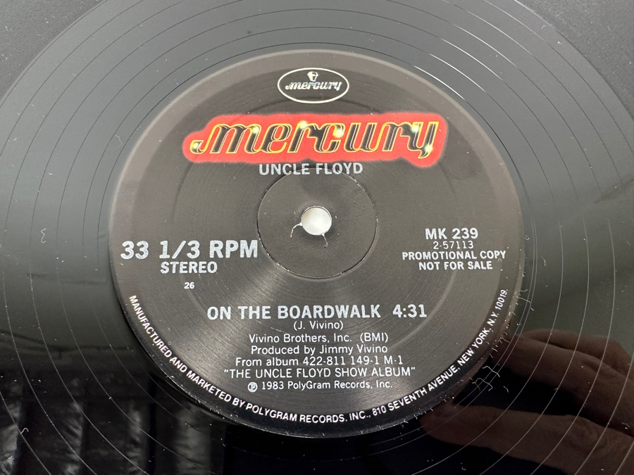 Dueling Bruces Two Views Of Springsteen As Satirized By Robin Williams 'Elmer Fudd Sings Bruce Springsteen' & Uncle Floyd 'On The Boardwalk' MK 239 Casablanca Vinyl Record 1983 Promo Copy [Photo 7]