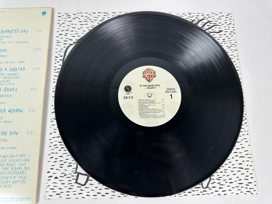 If The Shoe Fits ...Hear It Pro-A-2093 Warner Bros Records Vinyl Record 1983 Promo Copy [Photo 5]