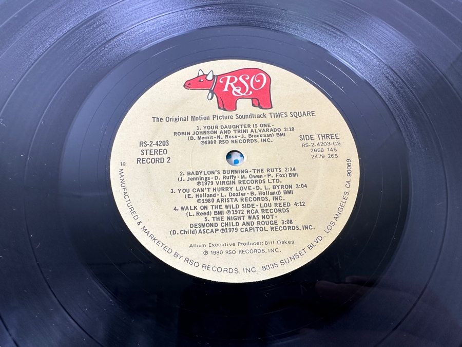 The Original Motion Picture Soundtrack Times Square RSO Vinyl Record RS-2-4203 1980 [Photo 10]