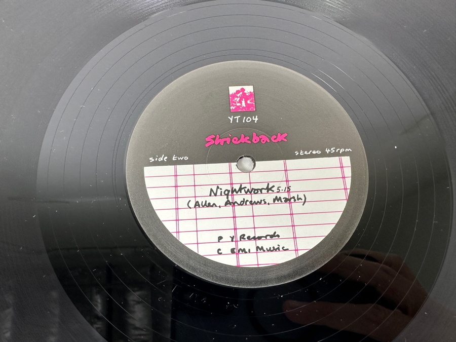 Shriekback Working On The Ground / Nightwork YT104 Emi Music Vinyl Record [Photo 7]