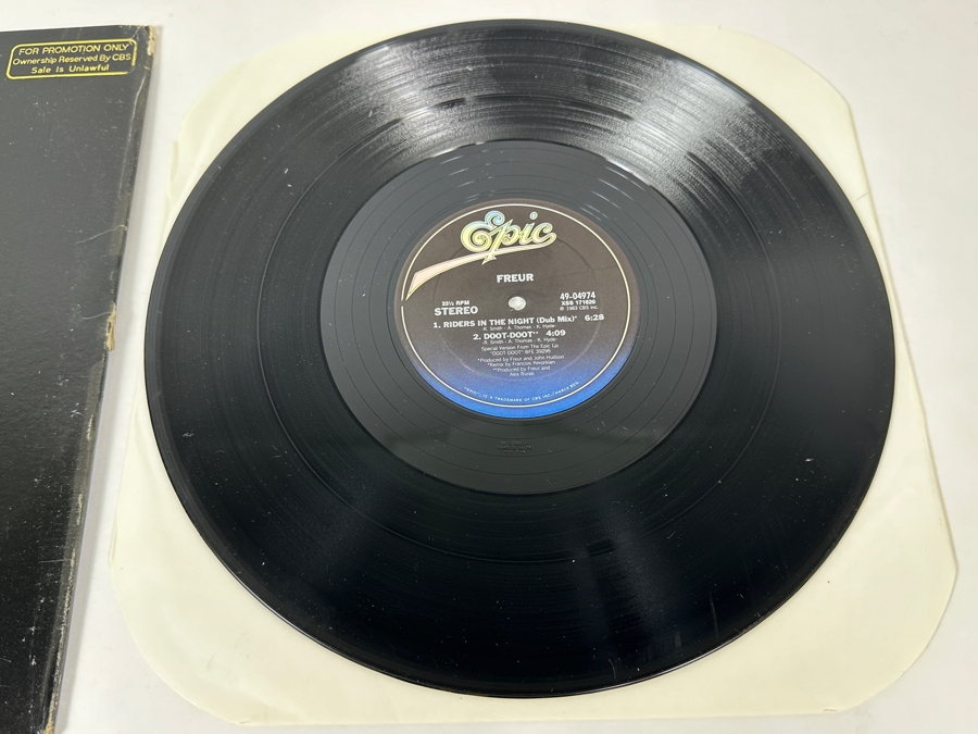 Freur Riders In The Night / Doot-Doot XSS 171619 Epic Vinyl Record 1983 Promo Copy [Photo 5]