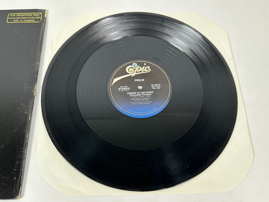 Freur Riders In The Night / Doot-Doot XSS 171619 Epic Vinyl Record 1983 Promo Copy [Photo 3]