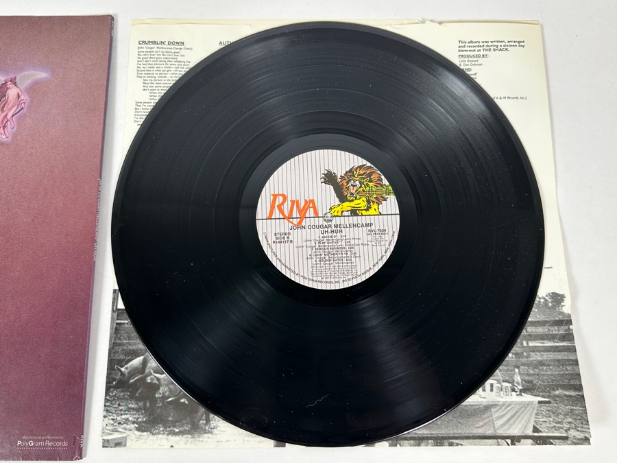 John Cougar Mellencamp Uh-Huh RVL-7504 Riva Vinyl Record 1983 [Photo 7]