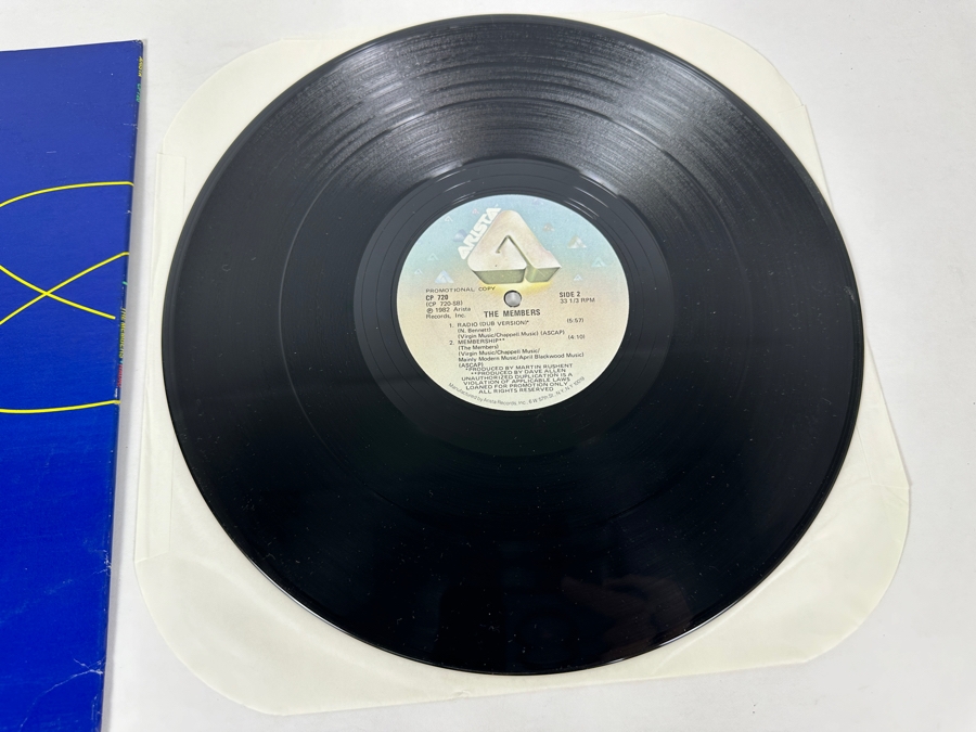 The Members Radio CP-720 Arista Vinyl Record 1982 Promo Copy [Photo 7]