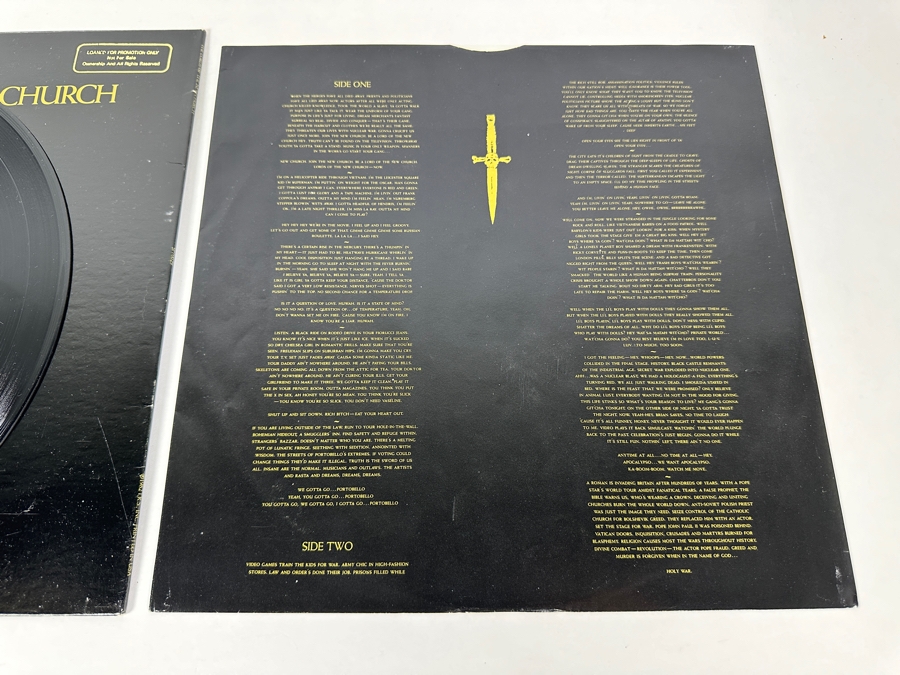 The Lords Of The New Church - The Lords Of The New Church I.R.S. Records SP70029 Vinyl Record 1982 Promo Copy [Photo 10]