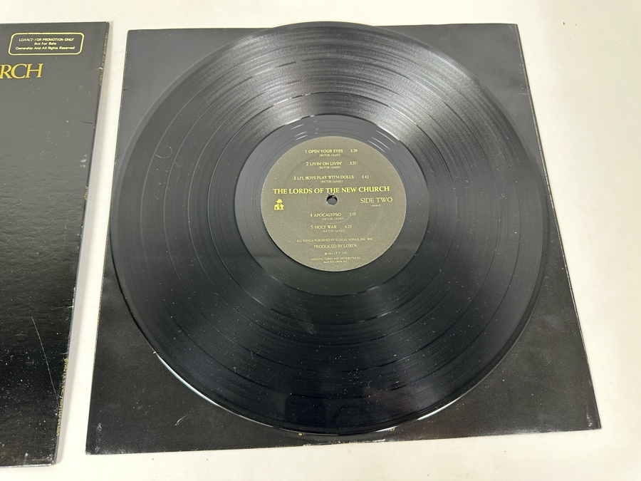 The Lords Of The New Church - The Lords Of The New Church I.R.S. Records SP70029 Vinyl Record 1982 Promo Copy [Photo 7]