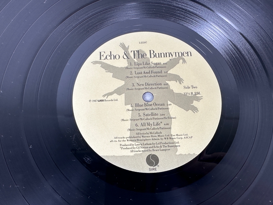 Echo & The Bunnymen - Echo & The Bunnymen 1-25597 Sire Vinyl Record 1987 [Photo 7]