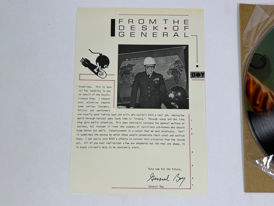 DEVO - Q: Are We Not Men? A: We Are Devo! VP2106 Picture Disc 1978 Virgin Vinyl Record UK Import [Photo 7]