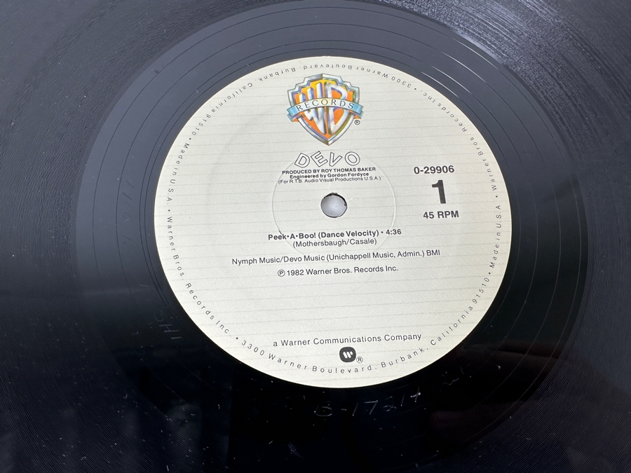 DEVO - Peek-A-Boo! 0-29906 Warner Bros Records Vinyl Record 1982 Promo Copy [Photo 6]