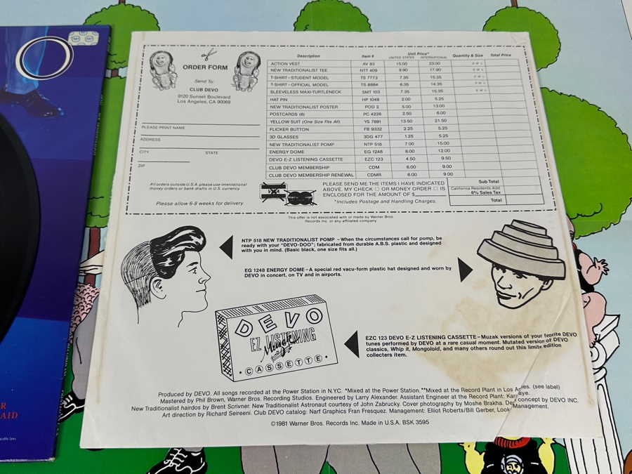 DEVO - New Traditionalists BSK-3595 Warner Bros Records Vinyl Record With Poster 1981 [Photo 9]