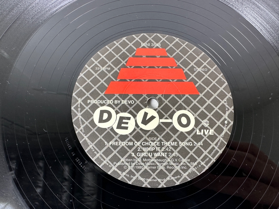 DEVO - Dev-O Live Mini 3548 Warner Bros Records Vinyl Record 1980 [Photo 3]