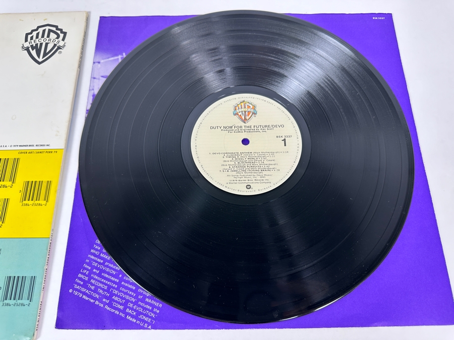 DEVO - Duty Now For The Future BSK 3337 Warner Bros Vinyl Record 1979 [Photo 4]