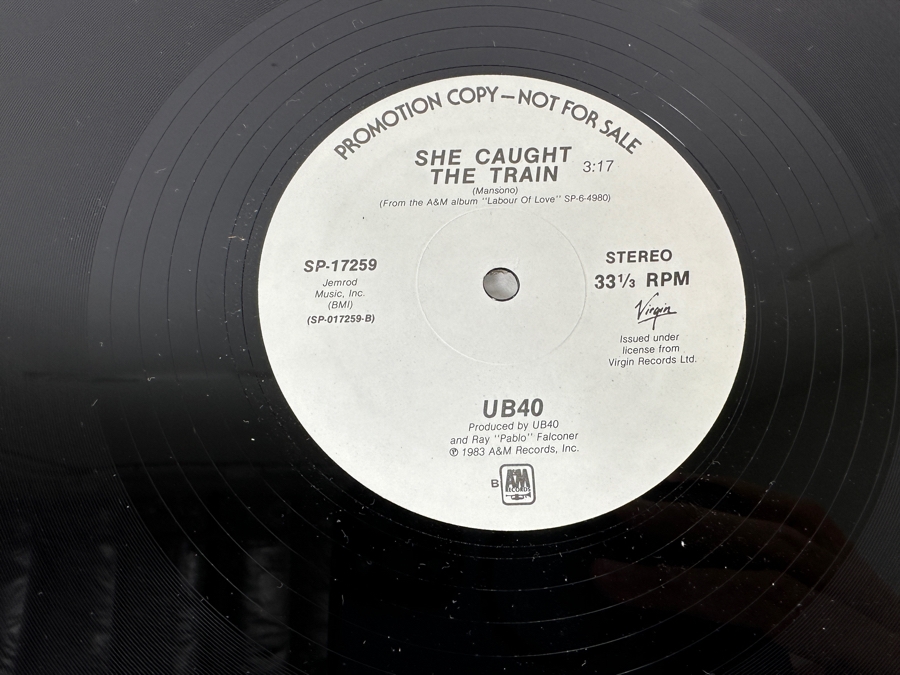 UB40 - Red Red Wine SP-17259 A&M Records Vinyl Record 1983 Promo Copy [Photo 5]