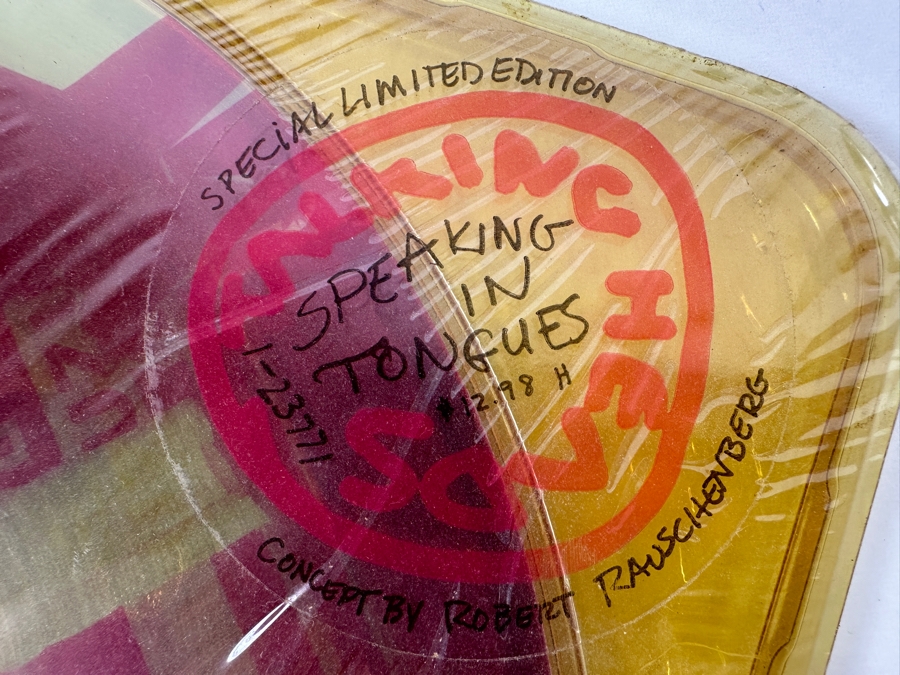 Special Limited Edition Sealed Record - Talking Heads - Speaking In Tongues Concept By Robert Rauschenberg Sealed Copy 1-23771 Sire Records Vinyl Record 1983 [Photo 4]