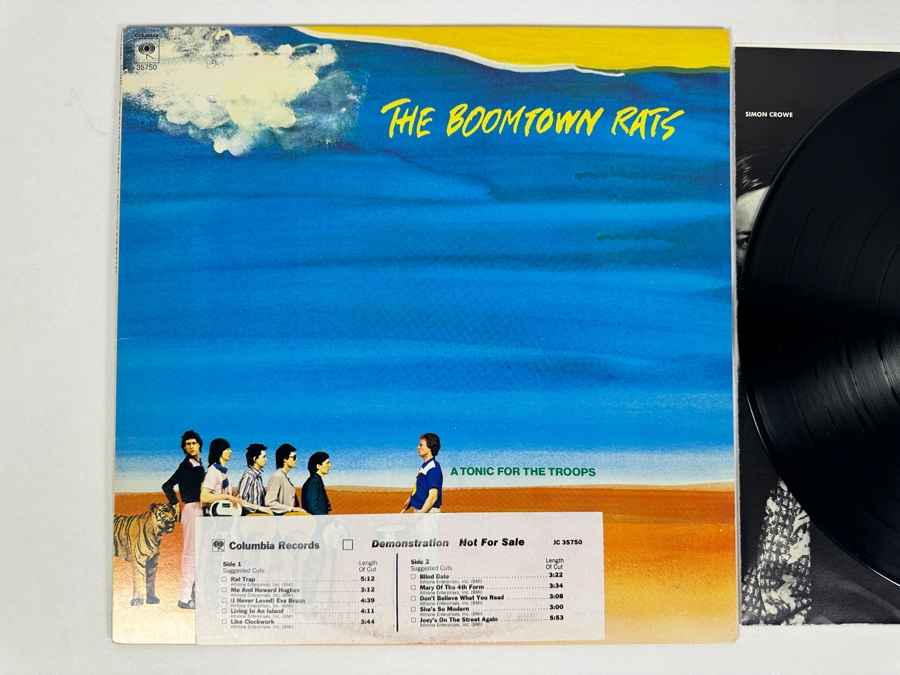 The Boomtown Rats - A Tonic For The Troops JC 35750 Columbia Vinyl Record 1979 Promo Copy [Photo 2]