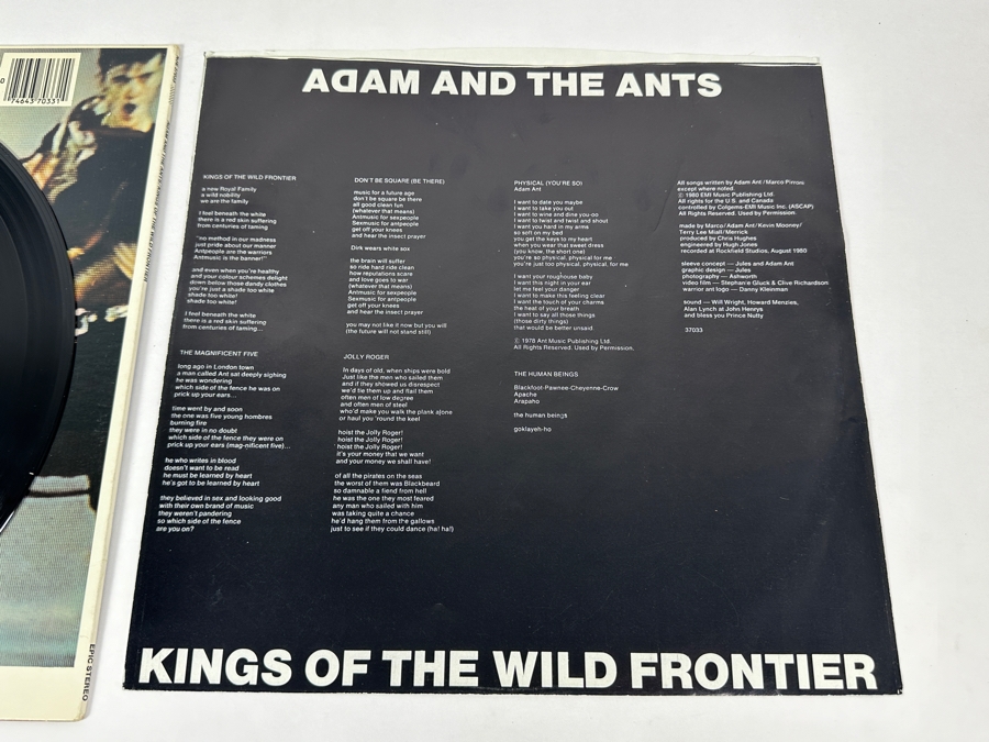 Adam And The Ants - Kings Of The Wild Frontier NJE 37033 Epic Vinyl Record 1980 Promo Copy [Photo 10]
