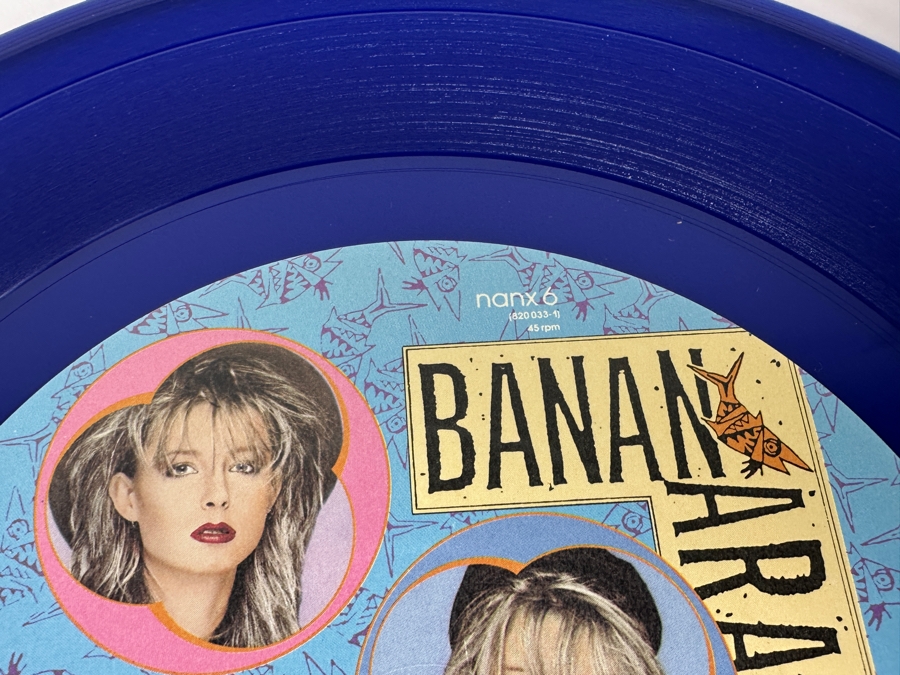 Pair Of Bananarama - Robert De Niro's Waiting Pink & Blue Picture Disc London Records Nanx 6 820 033-1 45 RPM Vinyl Record 1984 [Photo 9]