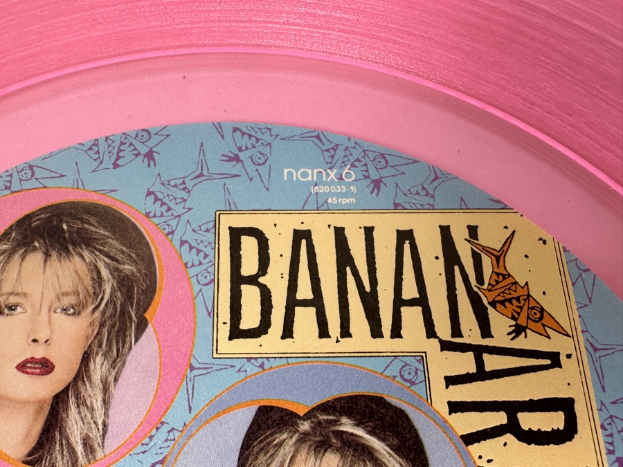 Pair Of Bananarama - Robert De Niro's Waiting Pink & Blue Picture Disc London Records Nanx 6 820 033-1 45 RPM Vinyl Record 1984 [Photo 4]