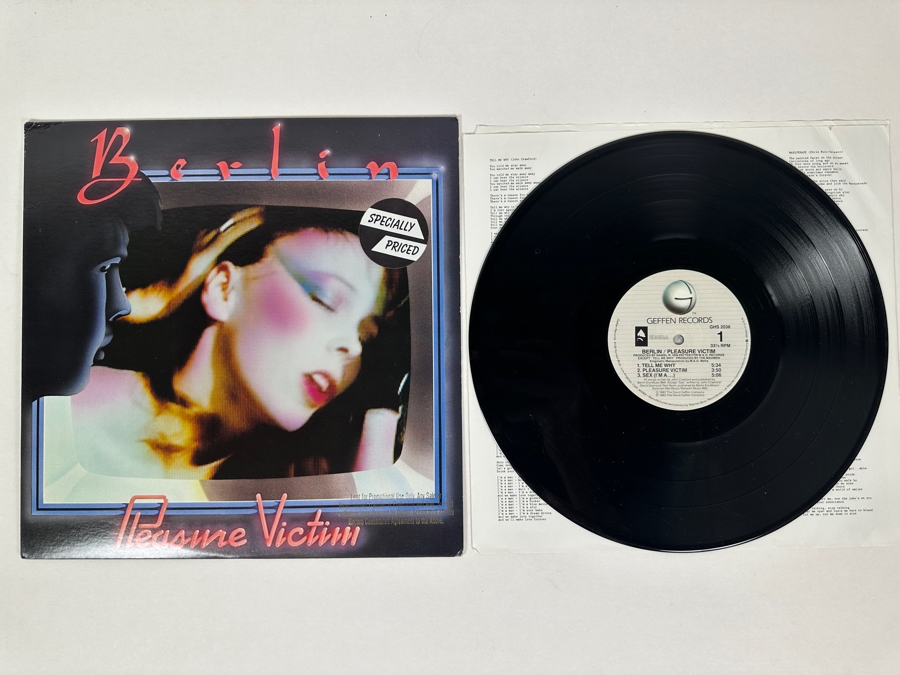 Berlin - Pleasure Victim GHS 2036 Geffen Records Vinyl Record 1982 Promo Copy [Photo 1]