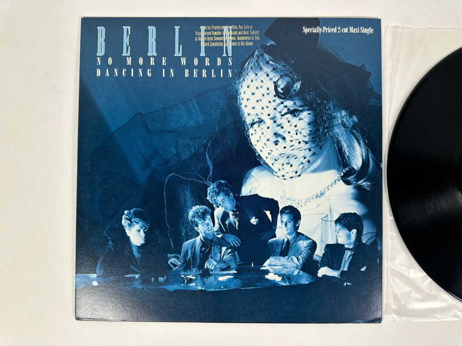 Berlin - No More Words / Dancing In Berlin Maxi Single 45 RPM 0-20195 Geffen Records Vinyl Record 1984 Promo Copy [Photo 2]