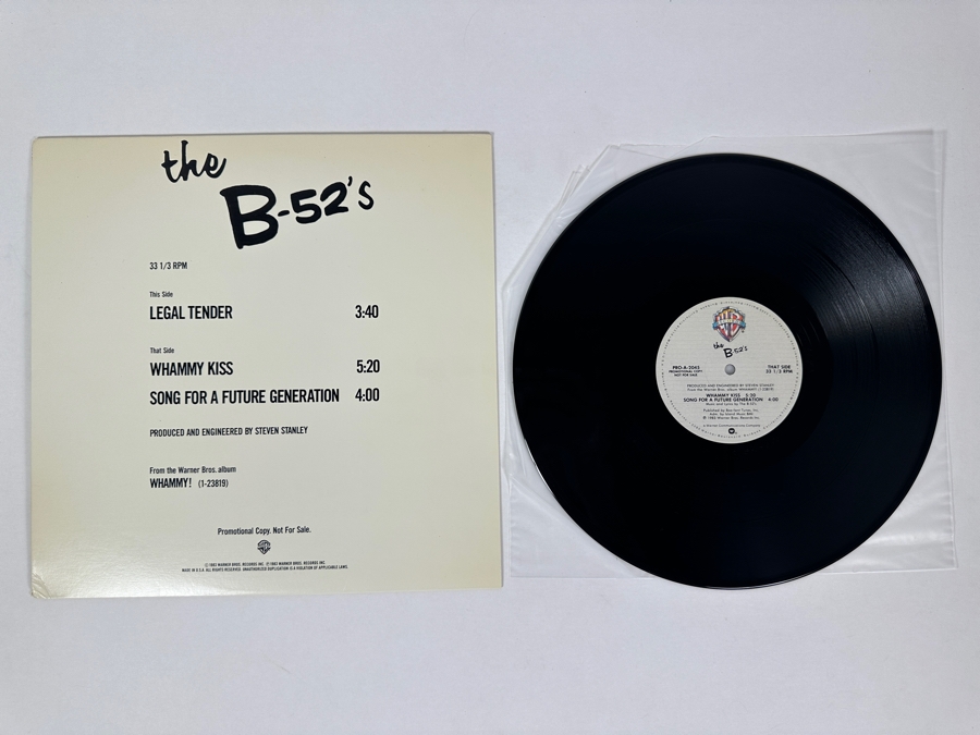 The B-52's Legal Tender / Whammy Kiss PRO-A-2045 Warner Bros Records Vinyl Record 1983 Promo Copy [Photo 1]