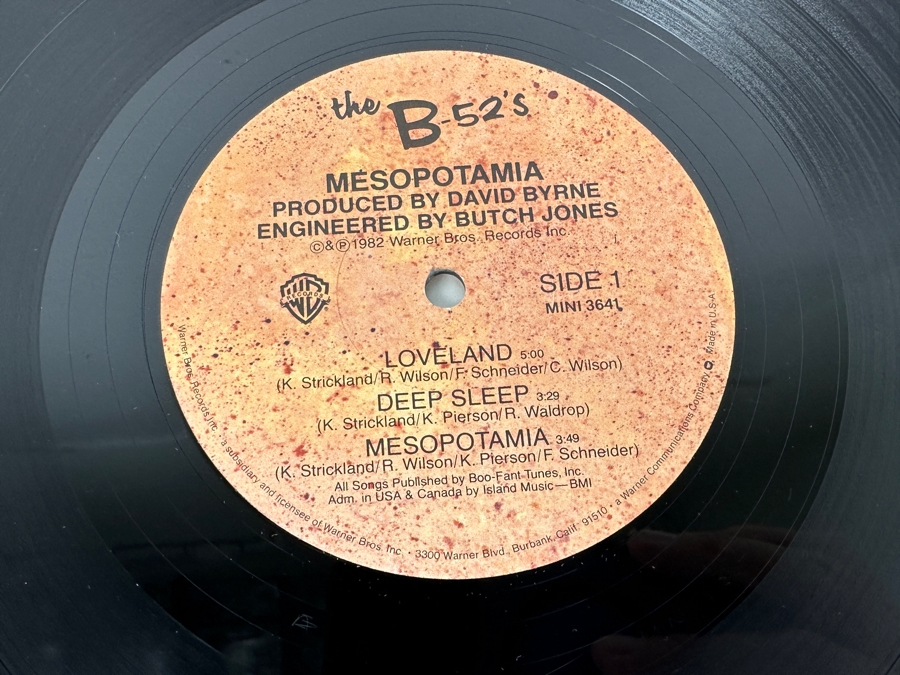 The B-52's - Mesopotamia MINI 3641 Warner Bros Vinyl Record 1982 [Photo 5]