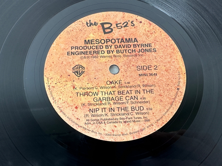 The B-52's - Mesopotamia MINI 3641 Warner Bros Vinyl Record 1982 [Photo 7]