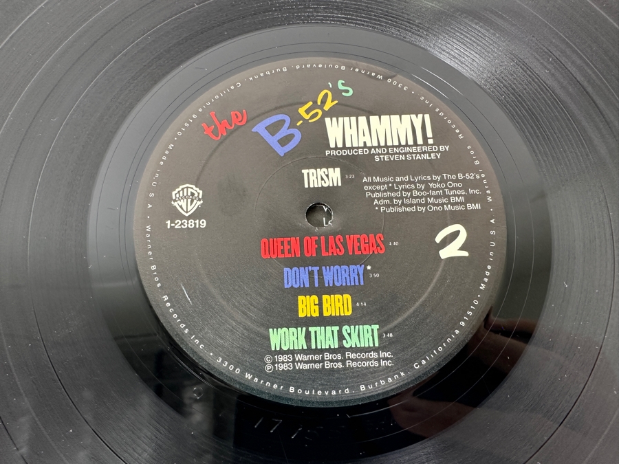 The B-52's - Whammy! 1-23819 Warner Bros Vinyl Record 1983 Promo Copy [Photo 8]