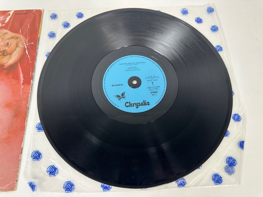 Blondie - Rapture CHS 12 2485 Chrysalis Records 12' Vinyl Record 1981 [Photo 5]