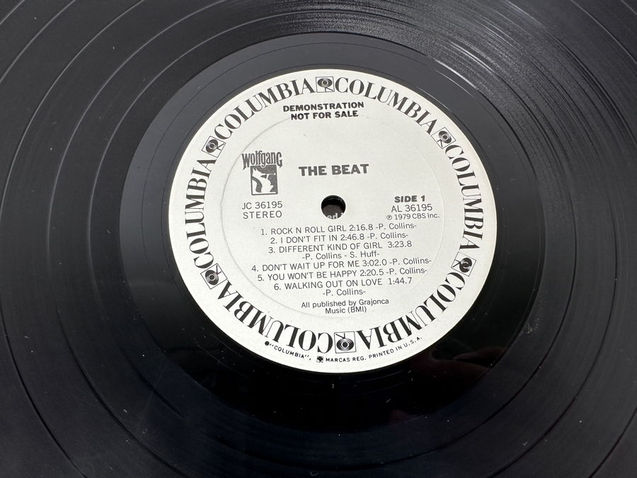 The Beat - The Beat AL 36195 Columbia Vinyl Record 1979 Promo Copy [Photo 6]