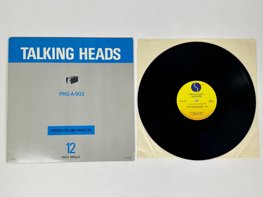 Talking Heads - Crosseyed And Painless PRO-A-903 SIRE Records 12' Single Vinyl Record 1980 Promo Copy