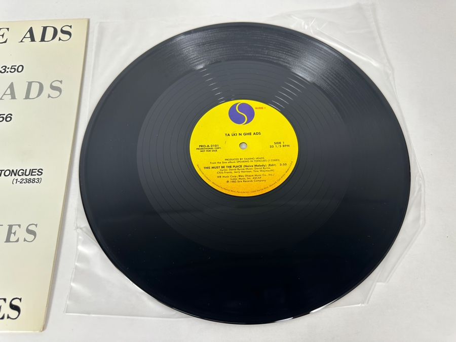 Talking Heads - This Must Be The Place (Naive Melody) PRO-A-2101 SIRE Records 12' Vinyl Record 1983 Promo Copy [Photo 4]