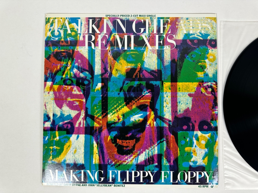 Talking Heads - Slippery People / Making Flippy Floppy 0-20143 SIRE Records 12' Vinyl Record 1983 Promo Copy [Photo 2]