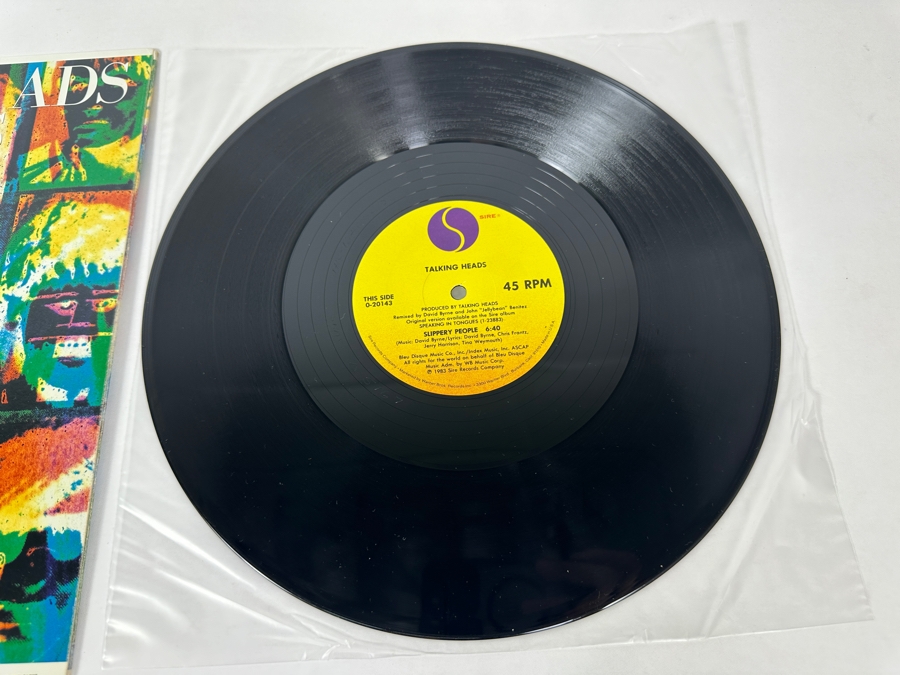 Talking Heads - Slippery People / Making Flippy Floppy 0-20143 SIRE Records 12' Vinyl Record 1983 Promo Copy [Photo 7]