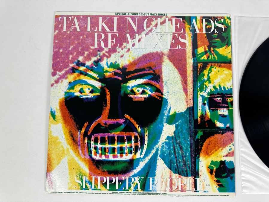 Talking Heads - Slippery People / Making Flippy Floppy 0-20143 SIRE Records 12' Vinyl Record 1983 Promo Copy [Photo 4]