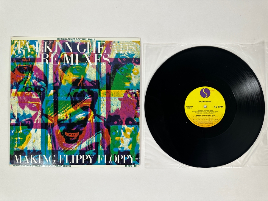 Talking Heads - Slippery People / Making Flippy Floppy 0-20143 SIRE Records 12' Vinyl Record 1983 Promo Copy
