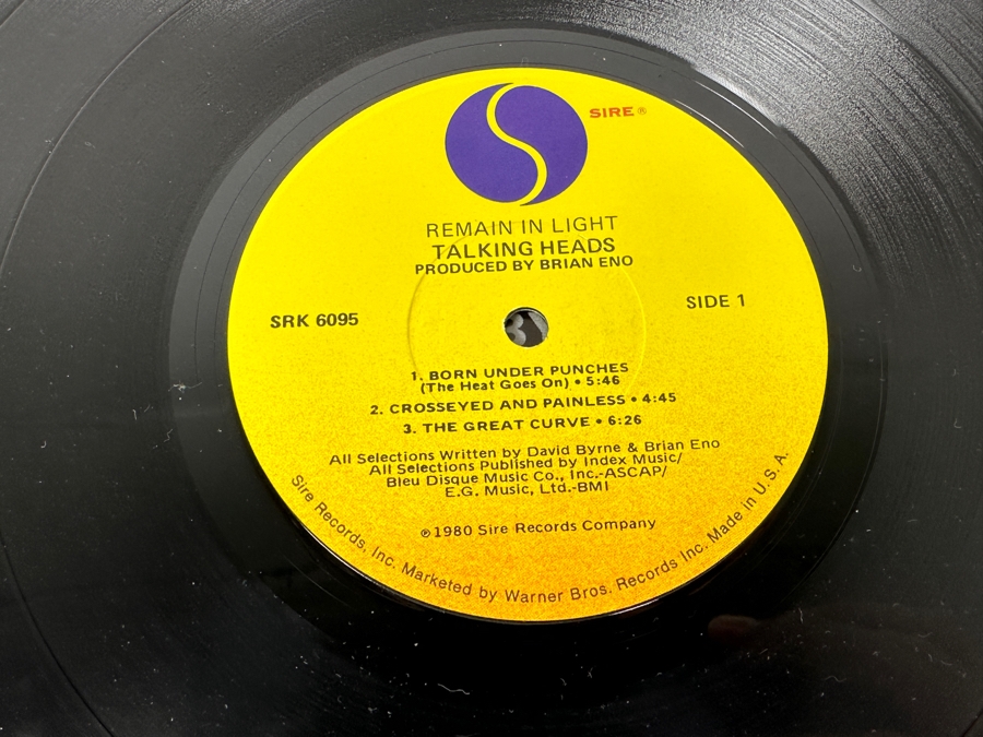 Talking Heads - Remain In Light SRK 6095 SIRE Records Vinyl Record 1980 Promo Copy [Photo 6]
