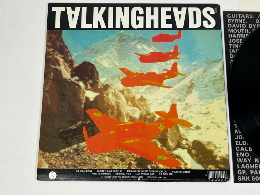 Talking Heads - Remain In Light SRK 6095 SIRE Records Vinyl Record 1980 Promo Copy [Photo 3]