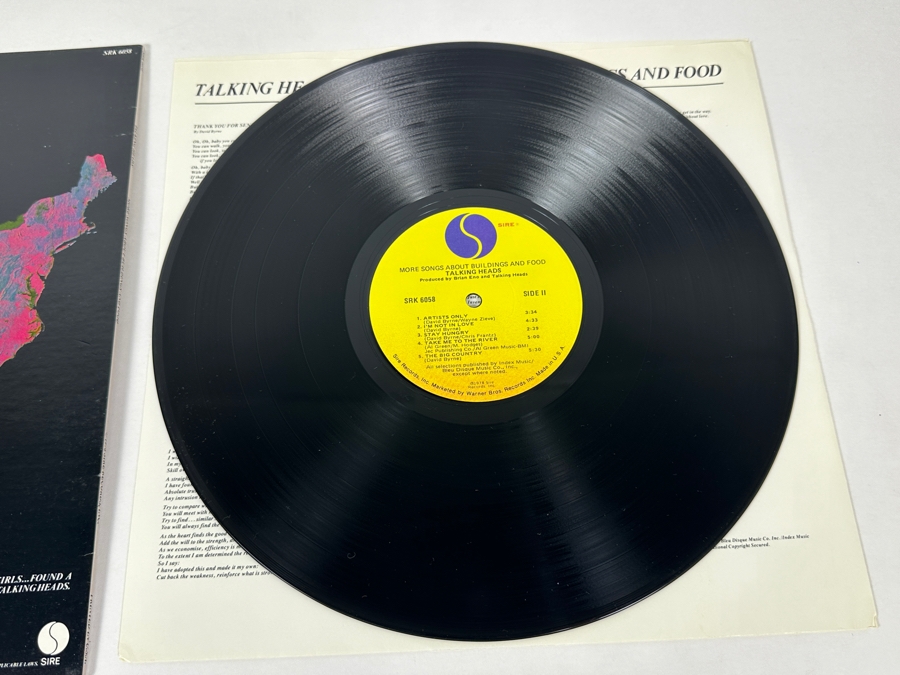 Talking Heads - More Songs About Buildings And Food SRK 6058 SIRE Records Vinyl Record 1978 [Photo 7]
