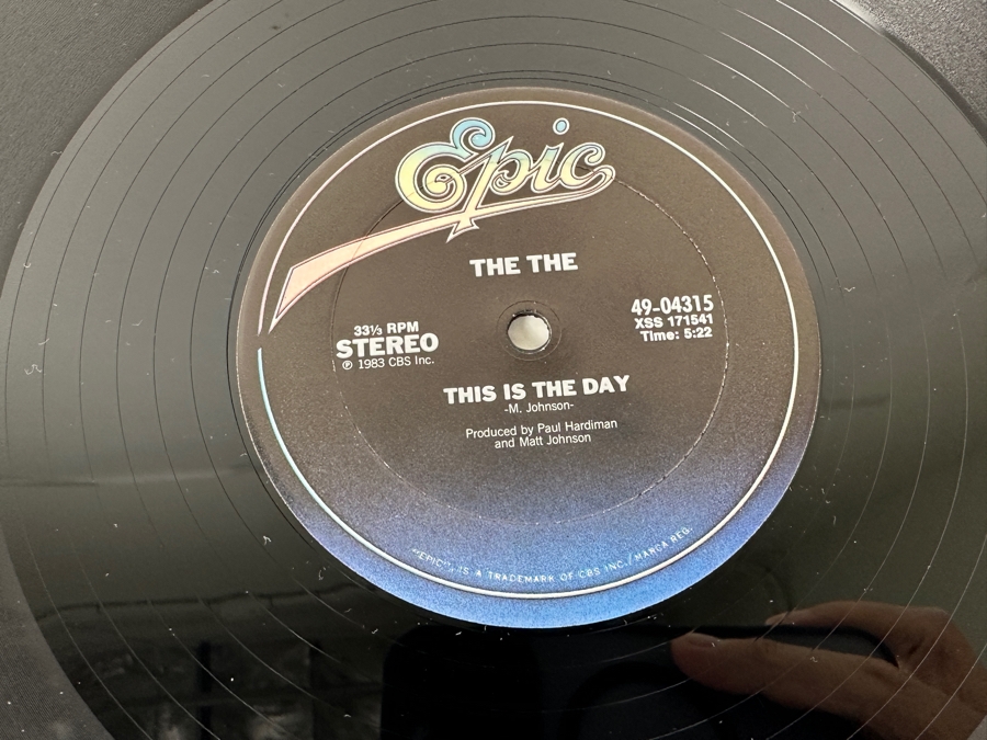 The The - This Is The Day 49-04315 Epic Records 12' Single Vinyl Record 1982 Promo Copy [Photo 6]