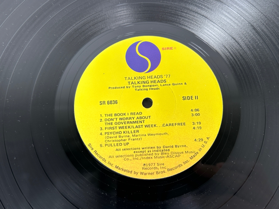 Talking Heads - Talking Heads '99 SR 6036 Sire Records Vinyl Record 1977 [Photo 7]