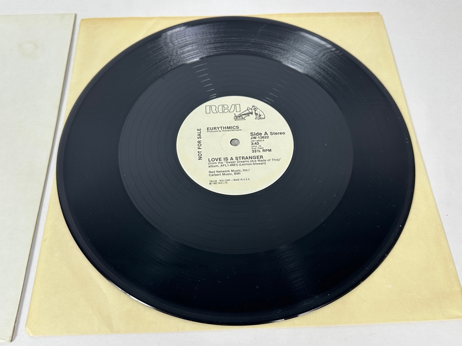 Eurythmics - Love Is A Stranger JW-13622 RCA 12' Vinyl Record 1982 Promo Copy [Photo 3]