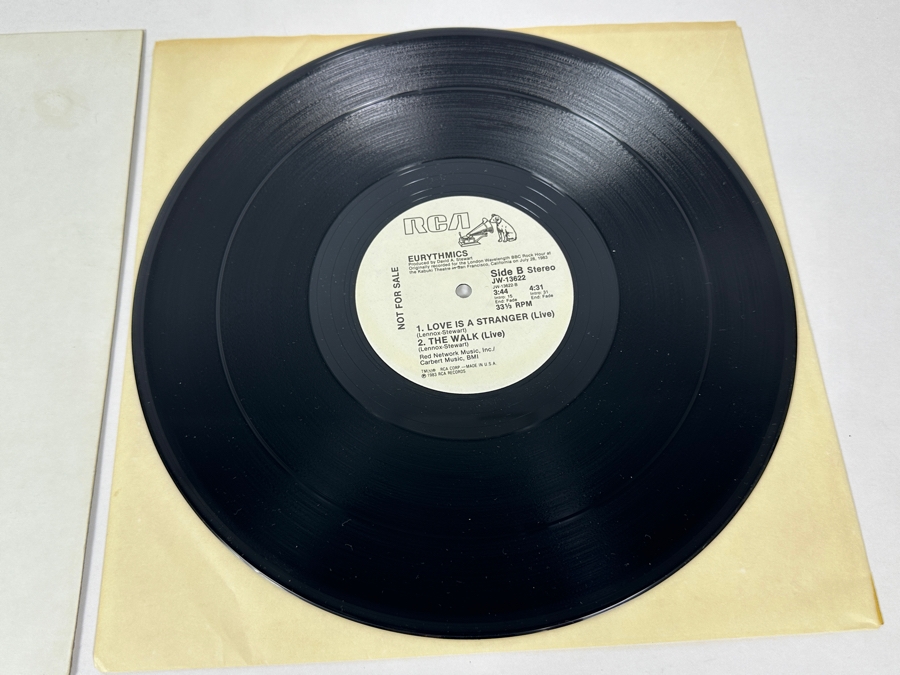Eurythmics - Love Is A Stranger JW-13622 RCA 12' Vinyl Record 1982 Promo Copy [Photo 5]
